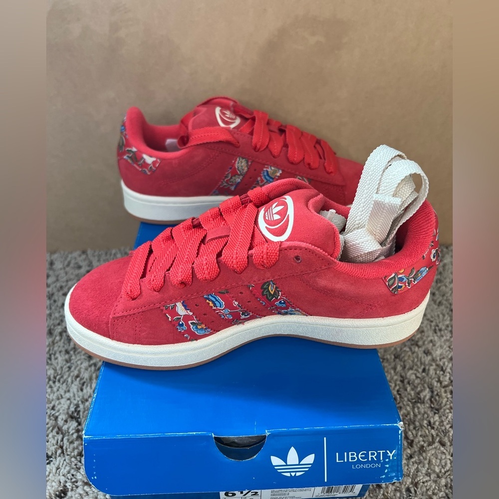 ADIDAS CAMPUS 00S X LIBERTY LONDON SHOES Size 6.5 NIB - Picture 6 of 10